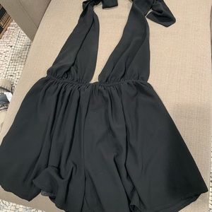 Boohoo Black play suit